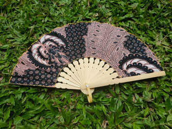 batik hand fans