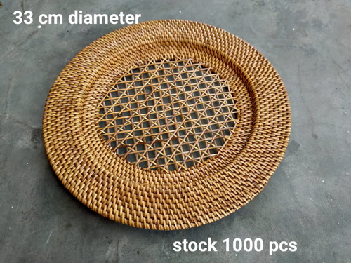 rattan charger plate