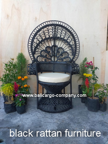black rattan furniture