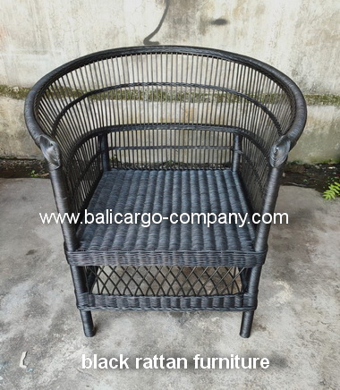 black rattan furniture
