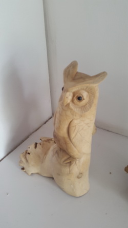 parasite wood statue
