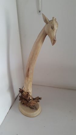 parasite wood statue