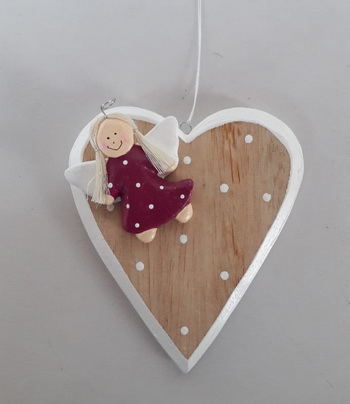 handmade wooden heart