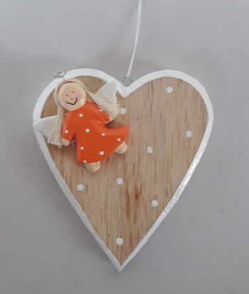handmade wooden heart