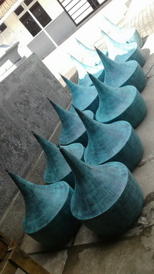 antique copper lamps