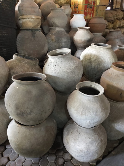 vintage terracota pots