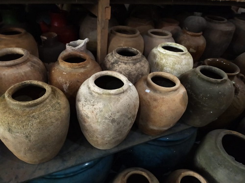 vintage terracotta pots