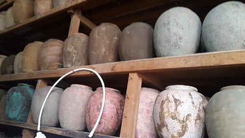 vintage terracota pots