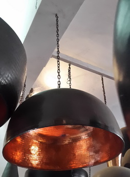 vintage copper lamp